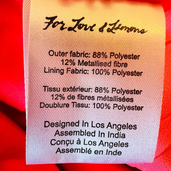 For Love & Lemons Floral High Wasted Capri Pants Size S Zipper Front Closure - Picture 10 of 10